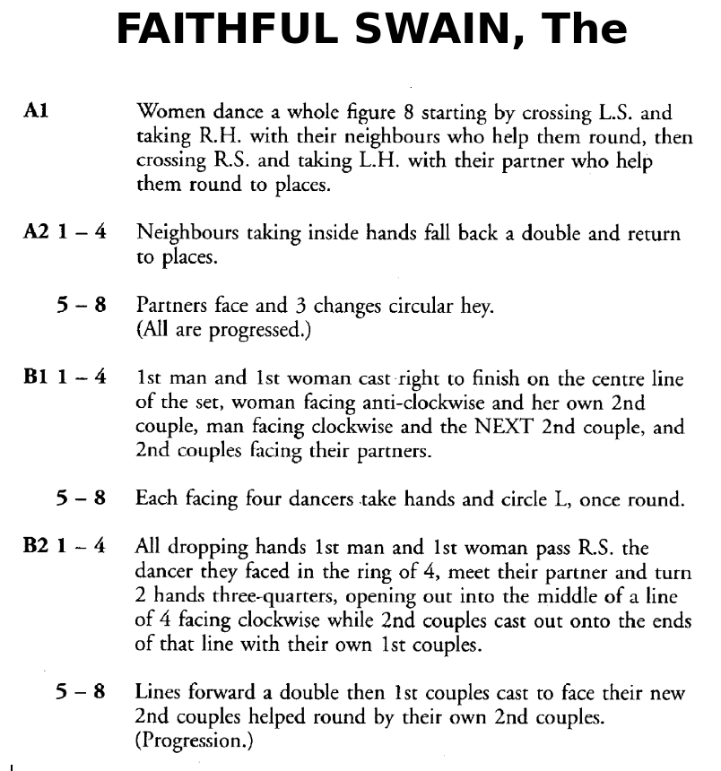 Faithful Swain, The (dance)
