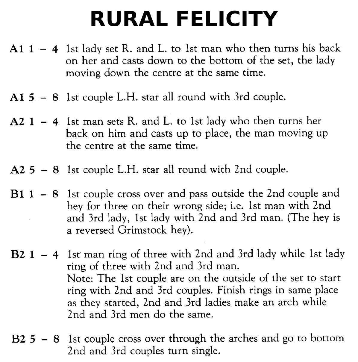 Rural Felicity (dance)