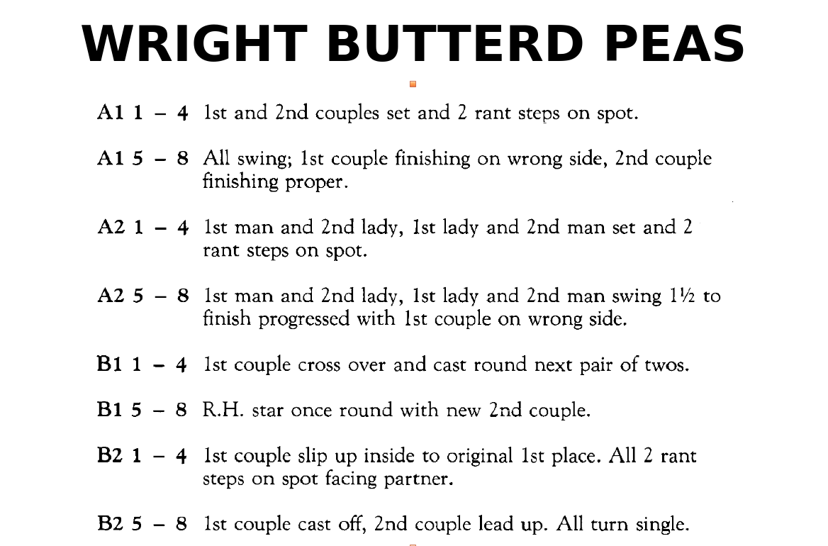 Wright Butter'd Peas (dance)