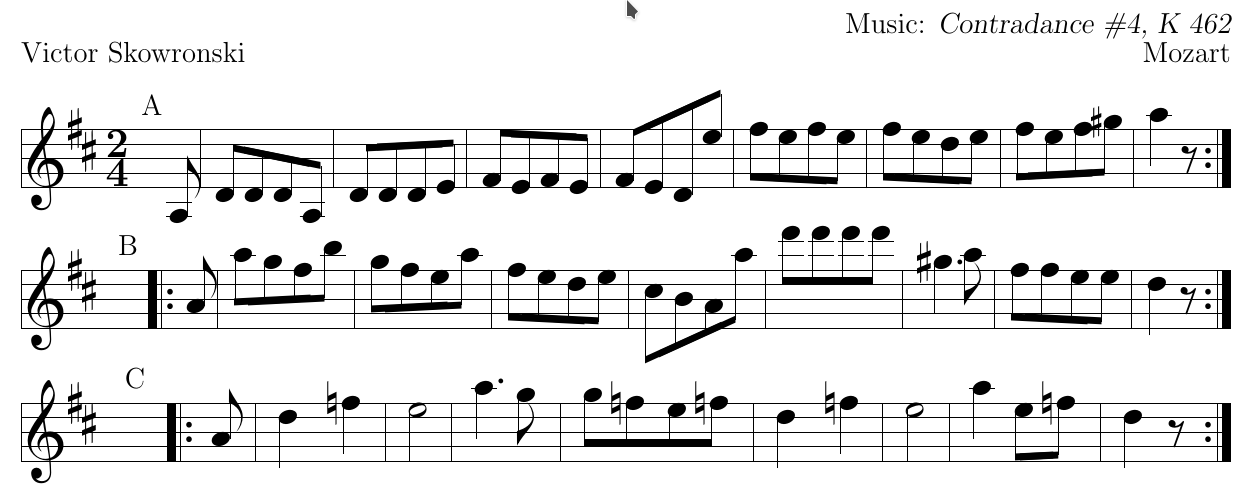 Contradance 4 K462