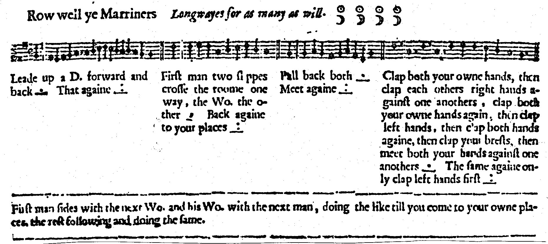 Row Well Ye Mariners - dance from 1651