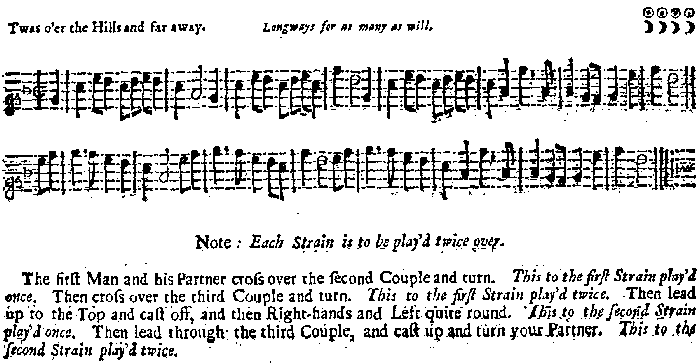 'Twas O'er The Hills And Far Away (original)